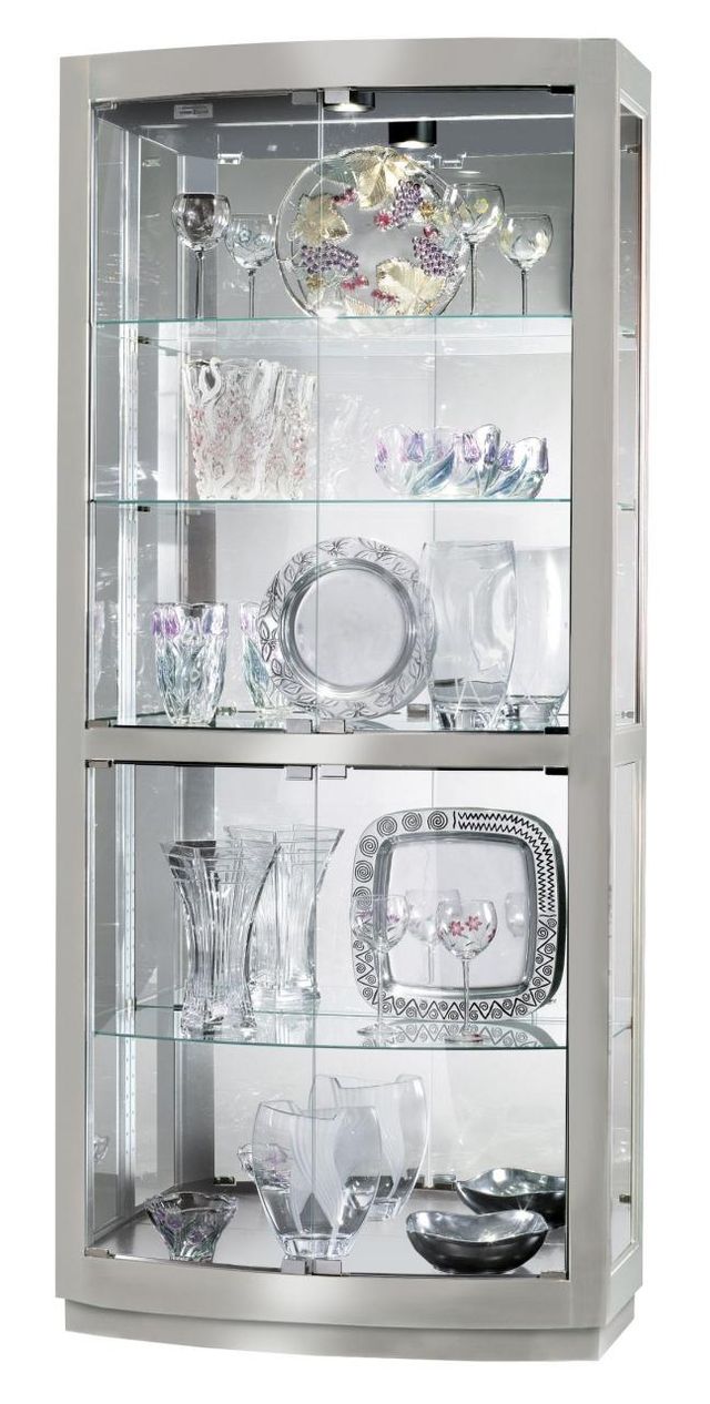 Howard Miller® Bradington II Silver Curio Cabinet