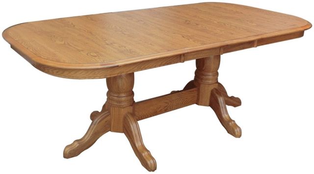 TEI Harvest Brown 30" Laminated Pedestal Table