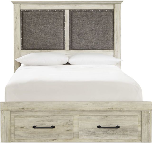 Signature Design by Ashley® Cambeck Whitewash Queen Upholstered Bed-1
