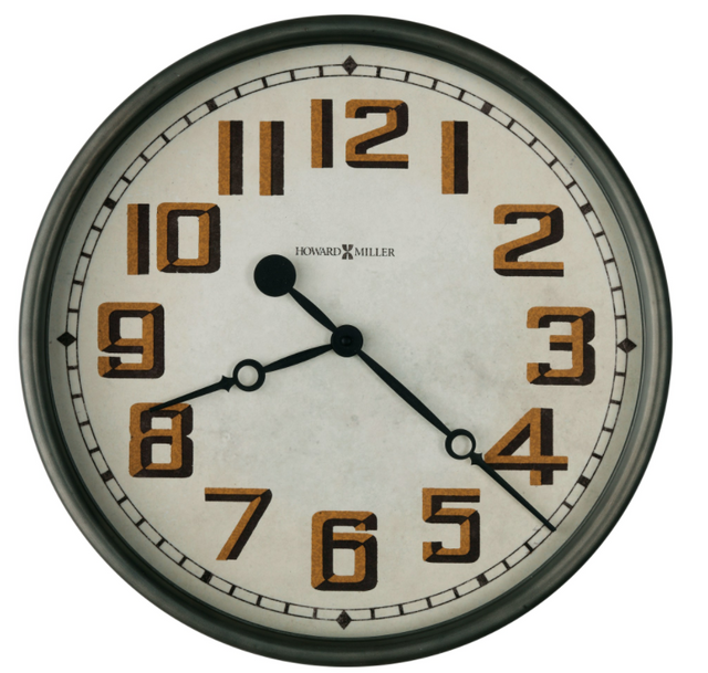 Howard Miller® Charcoal Grey Hewitt Gallery Wall Clock