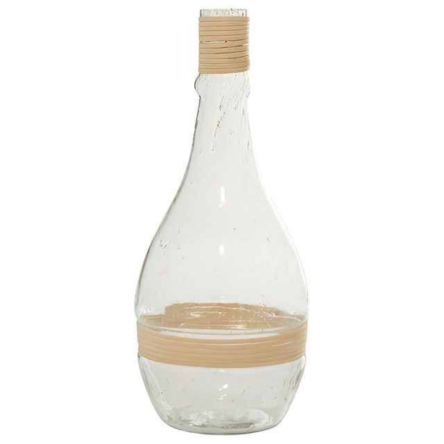 Uma Tall Clear Glass Coastal Vase-0