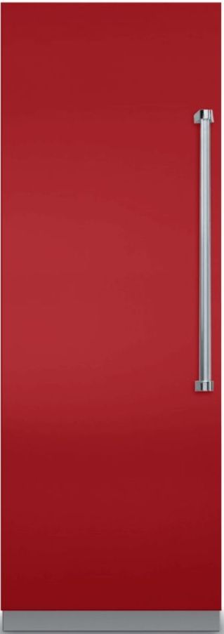 Viking® 7 Series 12.2 Cu. Ft. San Marzano Red Fully Integrated Left Hinge All Freezer with 5/7 Series Panel