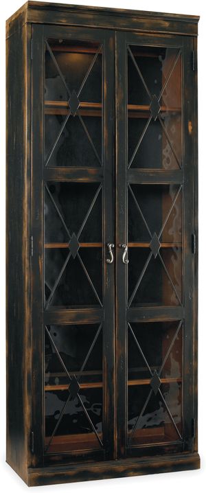 Hooker® Furniture Sanctuary Ebony Display Cabinet