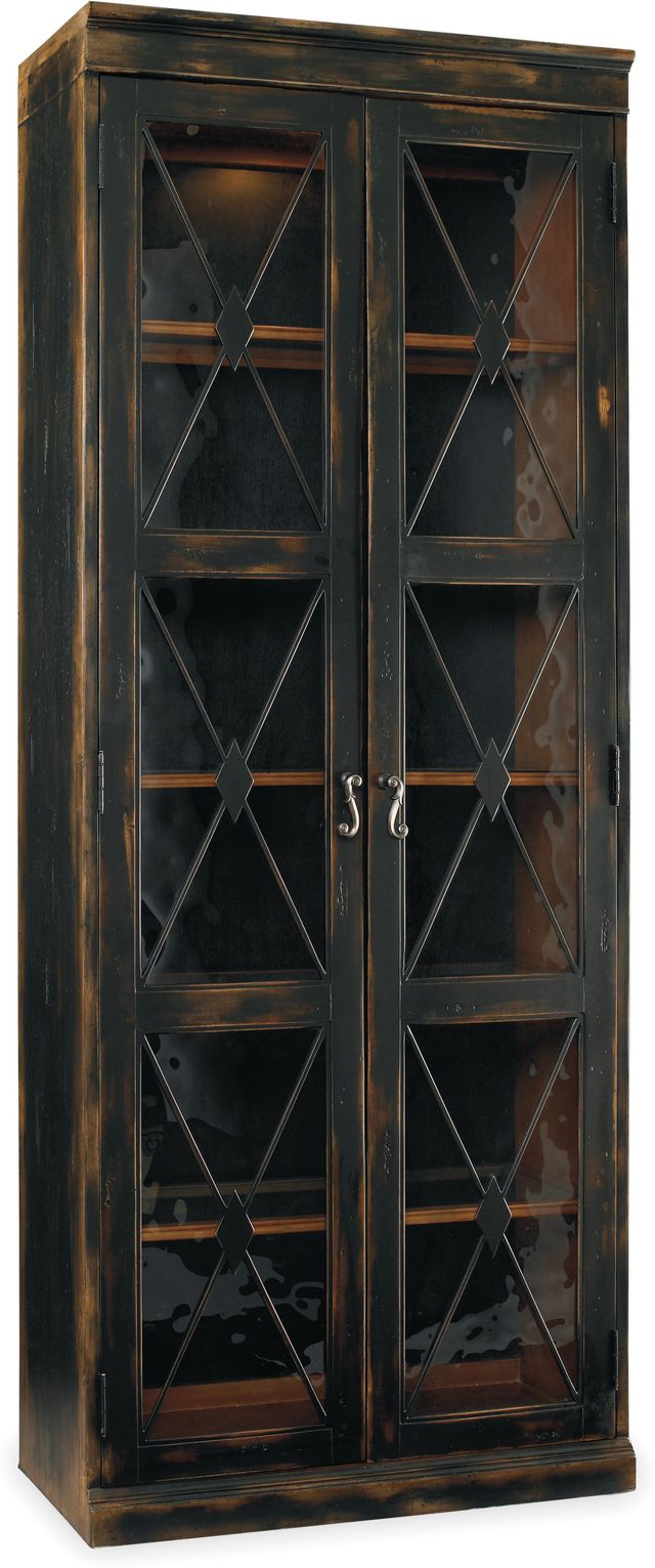 Hooker® Furniture Sanctuary Ebony Display Cabinet-0
