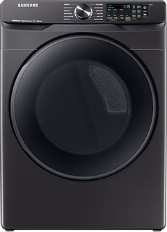 Samsung 7.5 Cu.ft Black Stainless Steel Front Load Electric Dryer