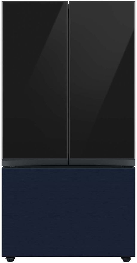 Samsung Bespoke 36" Navy Steel French Door Refrigerator Bottom Panel 6