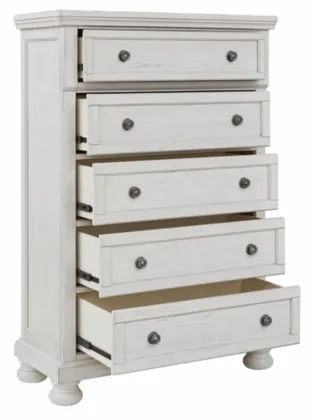 Signature Design by Ashley® Robbinsdale Antique White Chest of Drawers-1