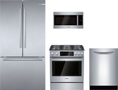 Bosch 4 Piece Stainless Steel Kitchen Package-BOKITB36CT80SNS1