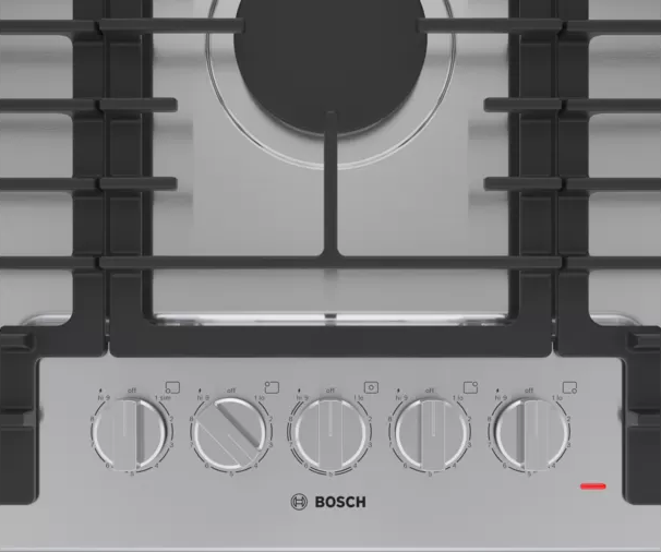 Bosch 500 Series 36" Stainless Steel Gas Cooktop 3