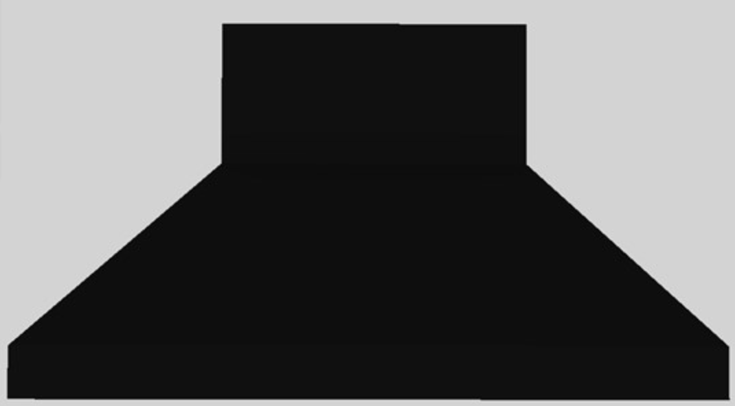 Vent-A-Hood® 54" Black Euro-Style Wall Mounted Range Hood