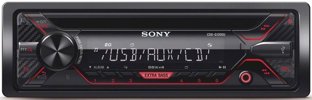 Sony CDX-G1200U CD Receiver With Enhanced Smartphone Connectivity
