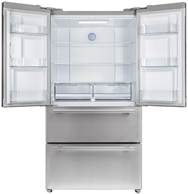 FORNO® Alta Qualita 19.2 Cu. Ft. Stainless Steel French Door Refrigerator 2
