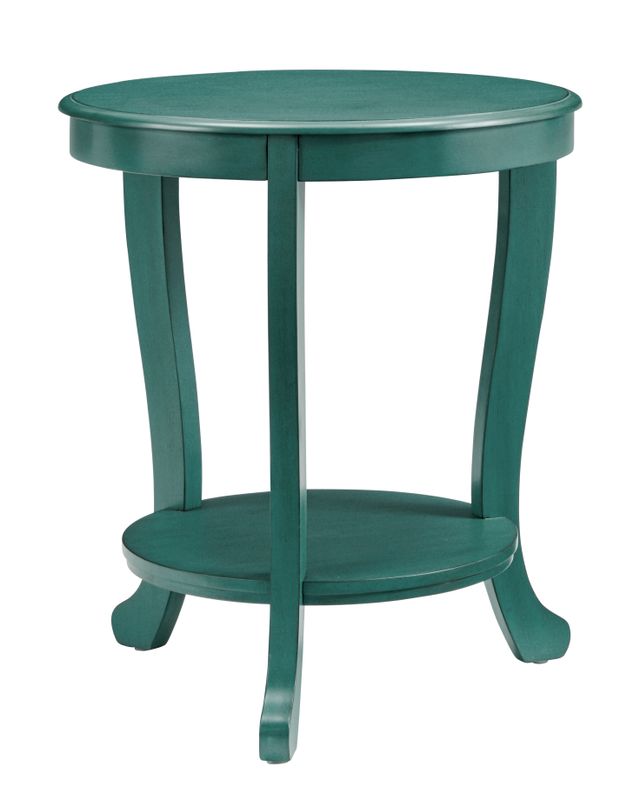 Powell® Aubert Teal Accent Side Table-0