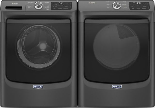 Maytag® Volcano Black Front Load Laundry Pair