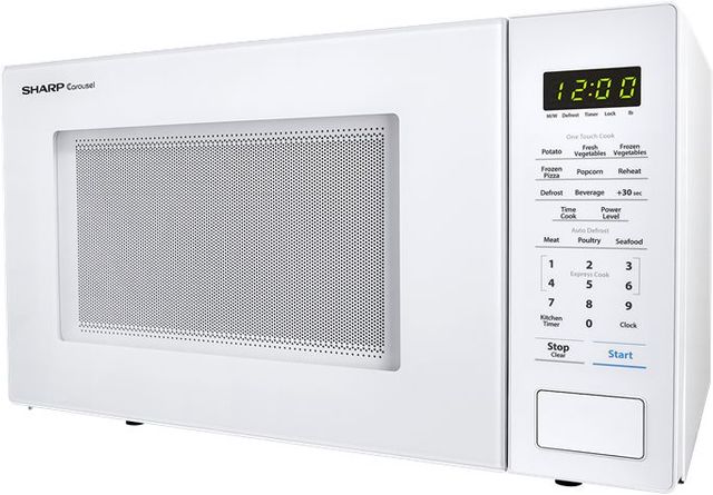 Sharp® Carousel® 1.1 Cu. Ft. White Countertop Microwave 3