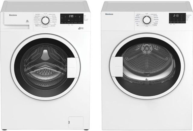 Blomberg® White Compact Front Load Laundry Pair 