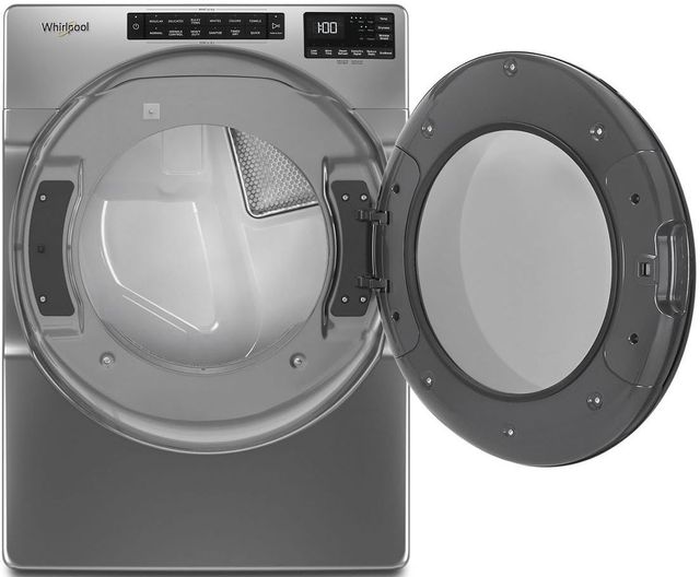 Whirlpool® 7.4 Cu. Ft. Chrome Shadow Front Load Electric Dryer -1