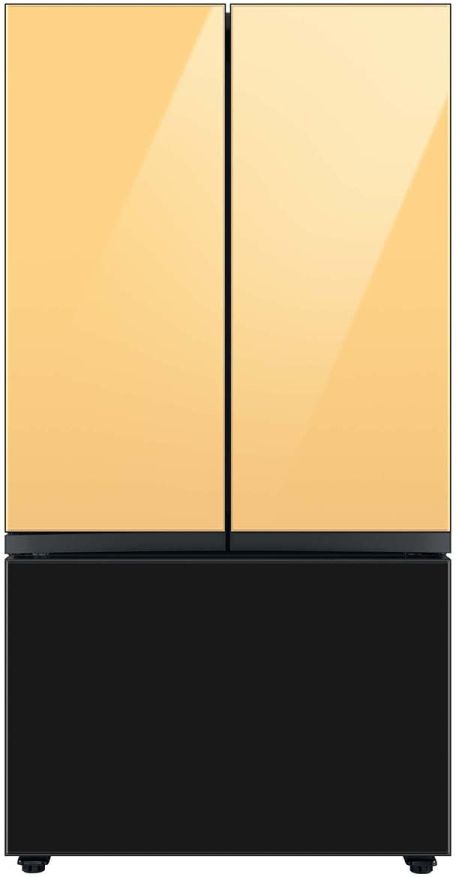 Samsung Bespoke 36" Charcoal Glass French Door Refrigerator Bottom Panel 2