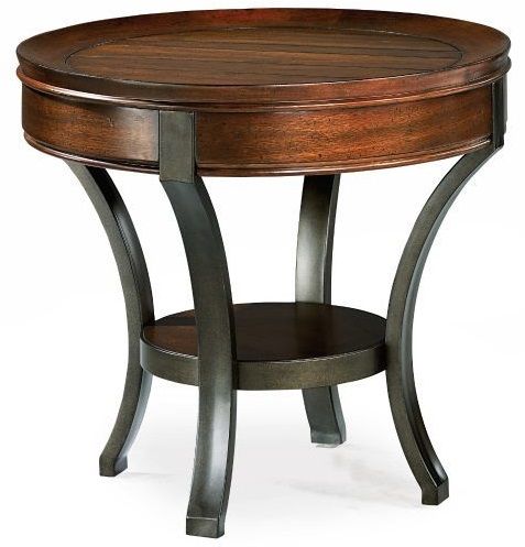 Hammary® Sunset Valley Black and Brown Round End Table-0