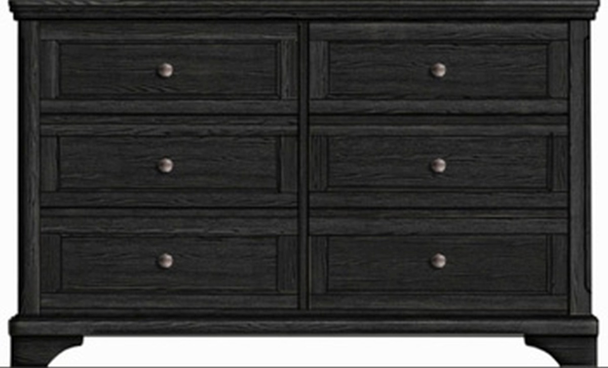 Rustic black clearance dresser