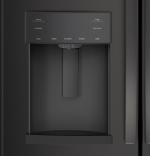 GE® 22.1 Cu. Ft. Fingerprint Resistant Black Slate Counter Depth French Door Refrigerator 4