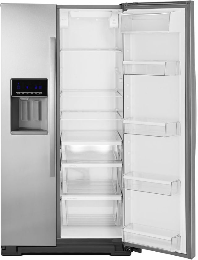 Whirlpool® 26.0 Cu. Ft. Side-By-Side Refrigerator-Monochromatic Stainless Steel-3