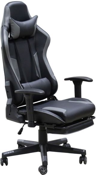 Primo Finn Black/Grey Massage Ergonomic Office Gaming Chair