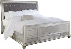 Signature Design by Ashley® Coralayne Silver King Upholstered Sleigh Bed