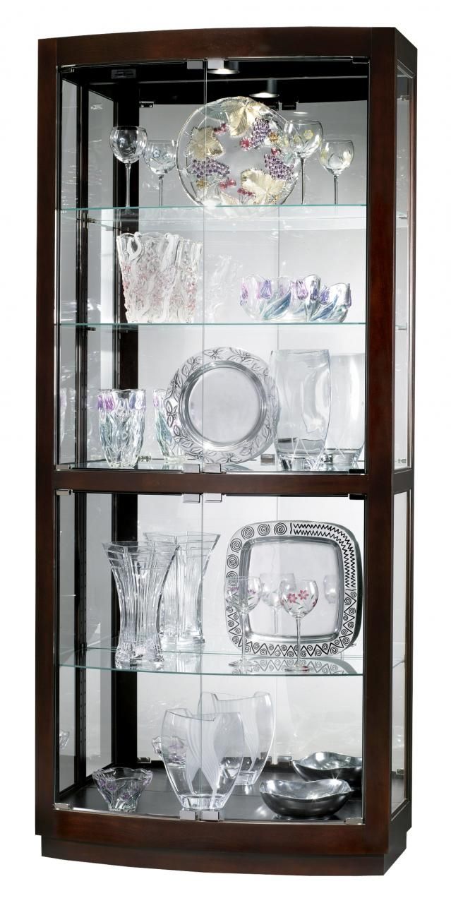 Howard Miller® Bradington Black Coffee Curio Cabinet 0