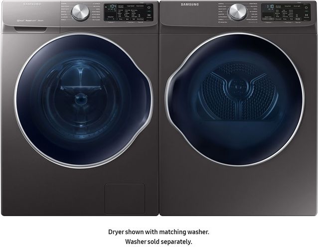 Samsung 4.0 Cu. Ft. Inox Grey Front Load Electric Dryer 4