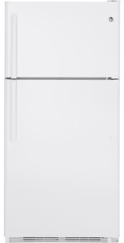 GE® 20.8 Cu. Ft. Top-Freezer Refrigerator-White 0