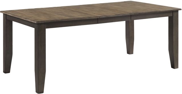 Intercon Beacon Two-Toned Black/Walnut Dining Table | Fischer Furniture ...