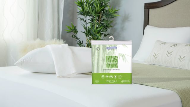Protect-A-Bed® Naturals White Bamboo Waterproof Queen Pillow Protector 11