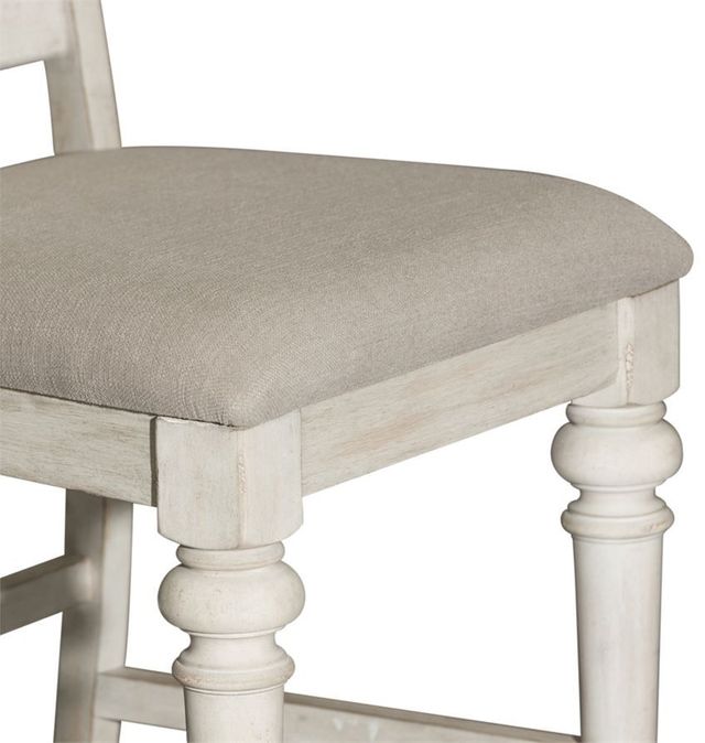 Liberty Furniture Heartland Antique White Upholstered Counter Height Chair-2