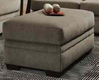 Peak Living 3650 Cornell Pewter Storage Ottoman | Fischer Furniture ...