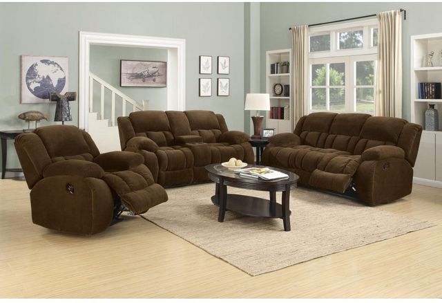Coaster® Weissman 2 Piece Chocolate Reclining Living Room Set-0