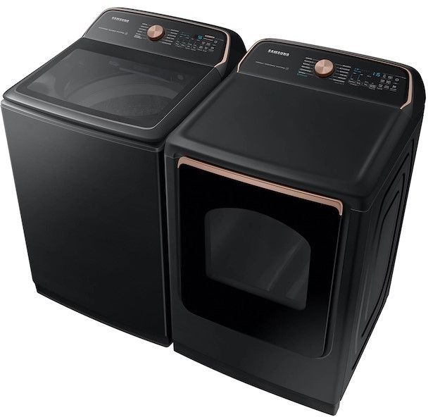 Samsung 7.4 Cu. Ft. Brushed Black Gas Dryer 7