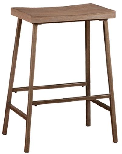 Hillsdale Furniture Paddock 3-Piece Brown Kitchen Cart with Kennon Stools-2