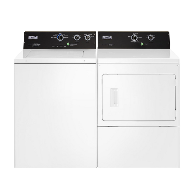 Maytag® Commercial White Laundry Pair