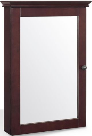 Crosley Furniture® Lydia Espresso Mirrored Wall Cabinet
