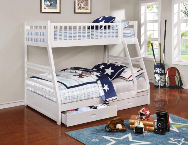 Coaster® Ashton White Twin-Over-Full Youth Bunk Bed-1