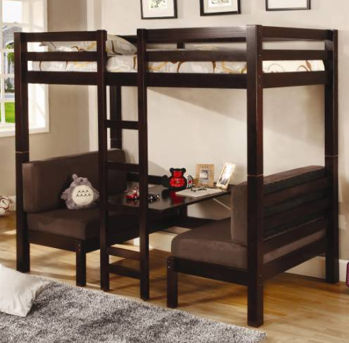 Coaster®Joaquin Youth Medium Brown Twin-Over-Twin Bunk Bed 1