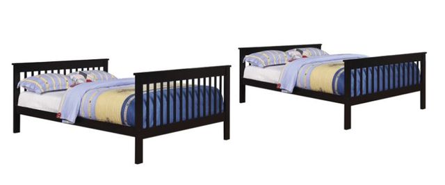 Coaster® Chapman Black Full-Over-Full Youth Bunk Bed 1