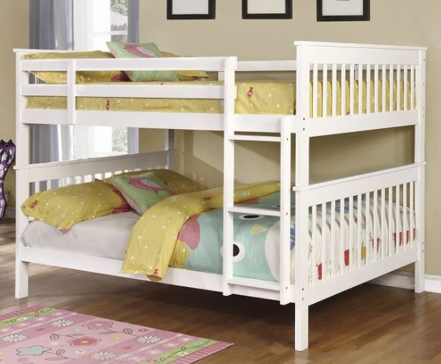 Coaster® Chapman White Full-Over-Full Youth Bunk Bed 2