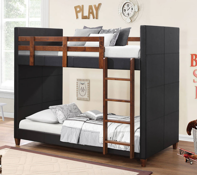Coaster® Diego Youth Transitional Black Twin-Over-Twin Bunk Bed