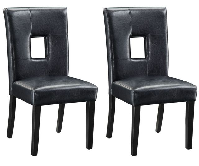 Coaster® Shannon 2-Piece Black Side Chairs-0