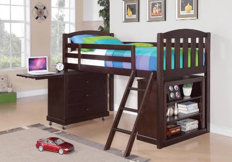 Coaster B-YOUTH BUNK BED-BOOKCASE
