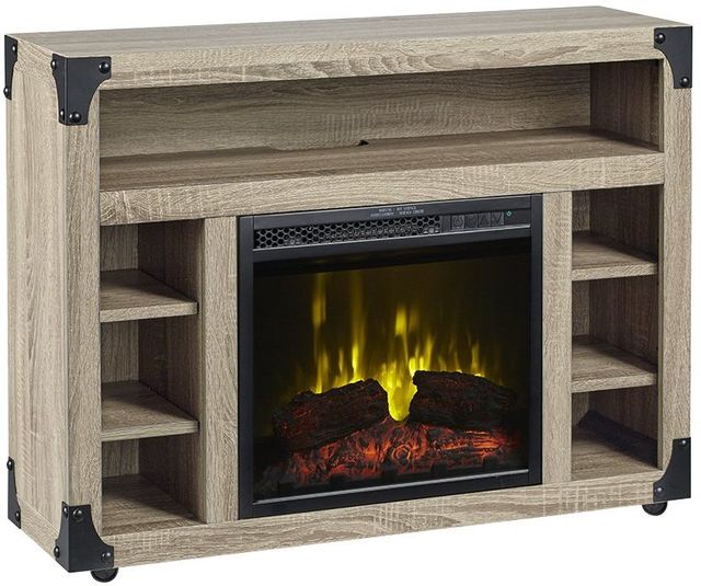 Dimplex® Chelsea Distressed Oak TV Stand with 18" Electric Fireplace 1