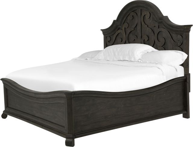 Magnussen Home® Bellamy Peppercorn King Shaped Panel Bed-1