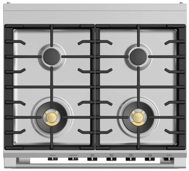 Fisher & Paykel 30" Brushed Stainless Steel Free Standing Dual Fuel Range 13